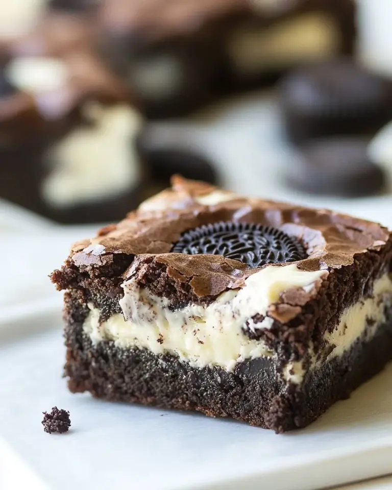 Homemade Oreo Cheesecake Brownies photo