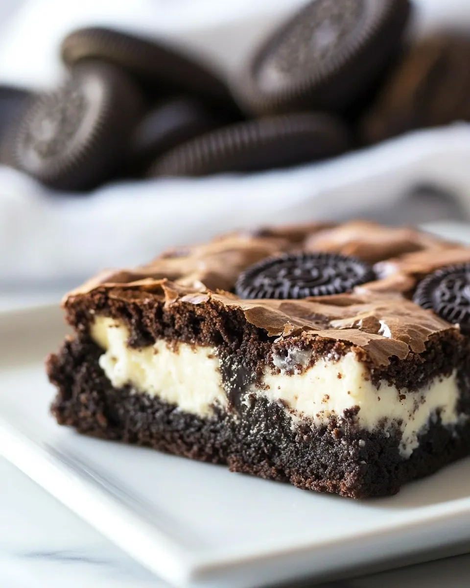 Classic Oreo Cheesecake Brownies image