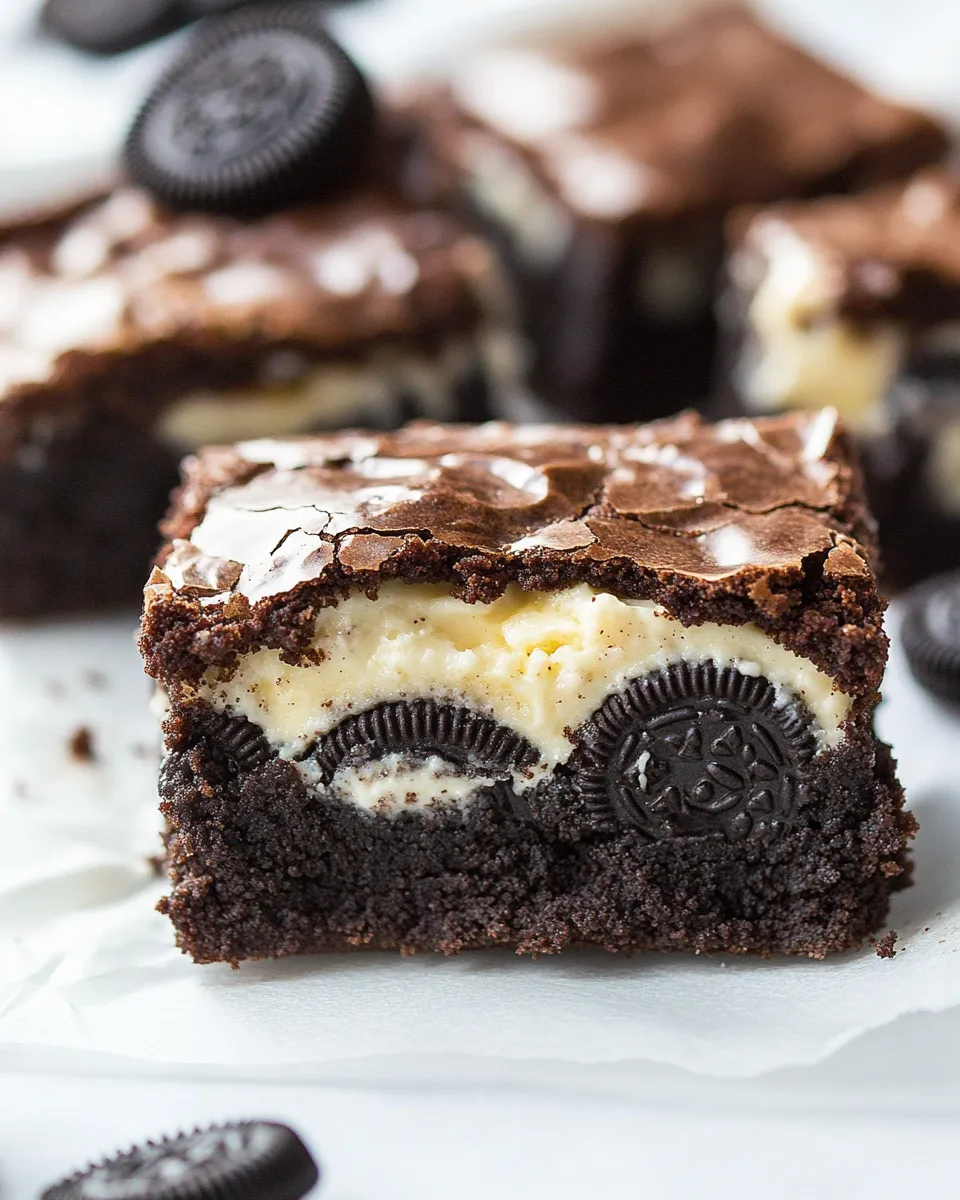 Easy Oreo Cheesecake Brownies recipe photo
