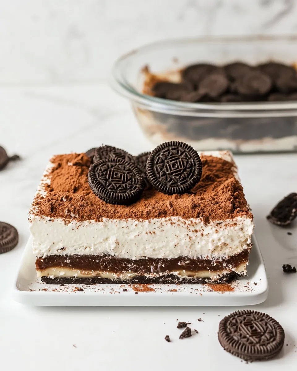 Classic Oreo Lasagna Recipe image