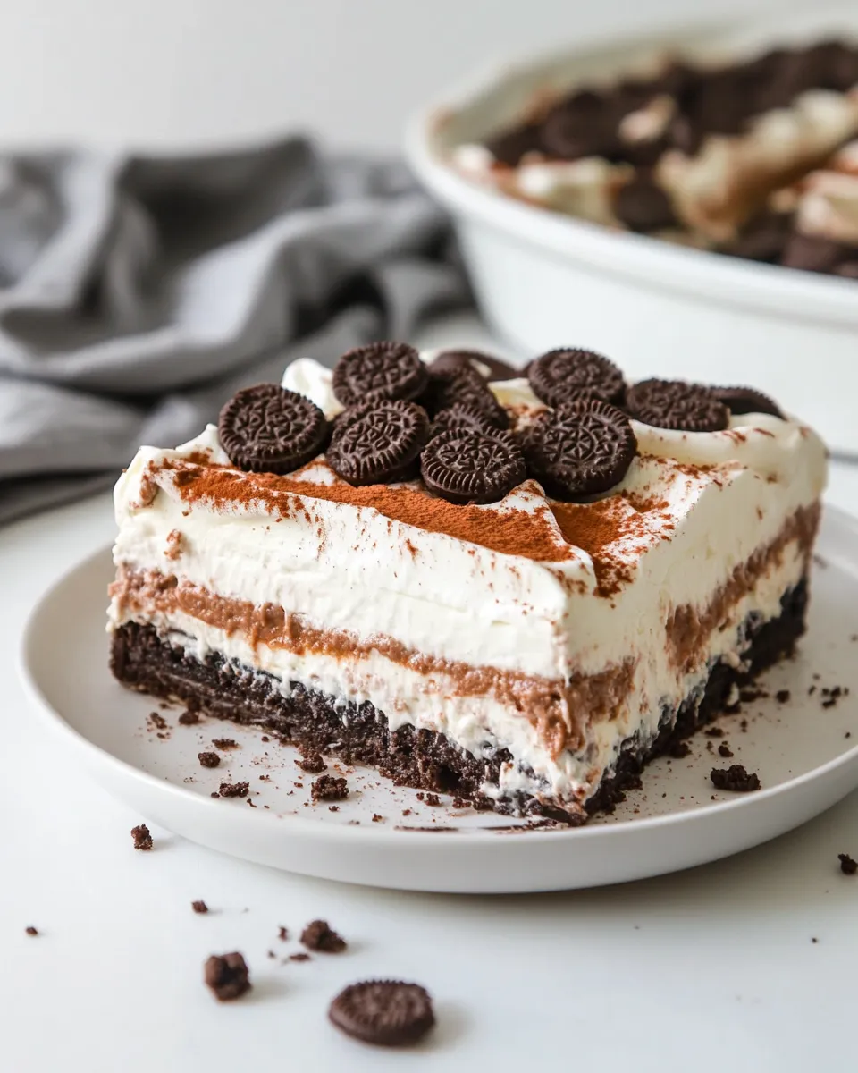 Delicious Oreo Lasagna Recipe recipe image