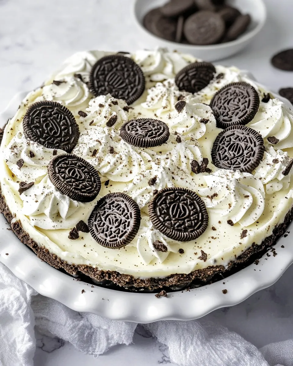 Delicious Oreo Pudding Pie shot