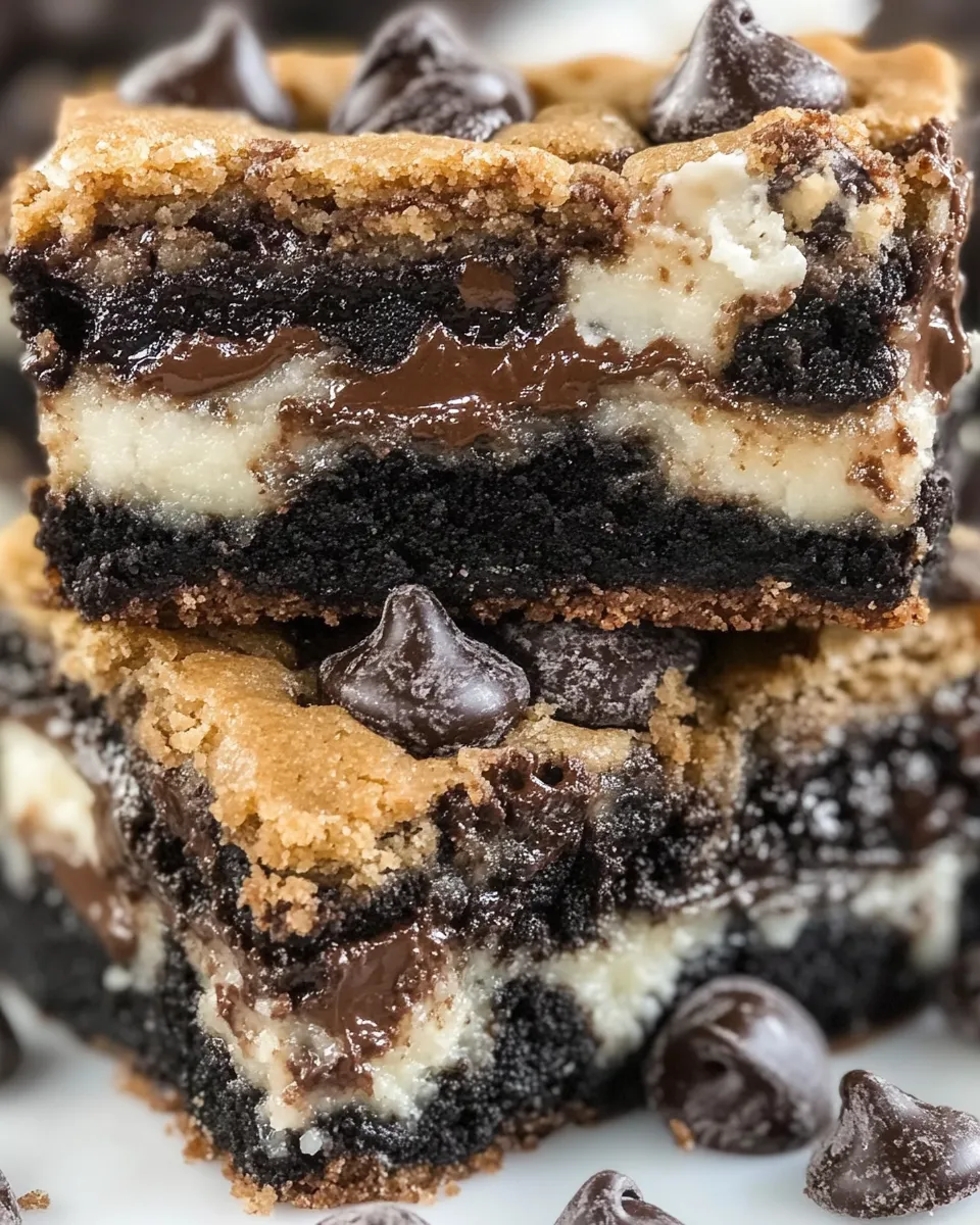 Delicious Oreo Stuffed Chocolate Chip Cookie Gooey Bars image