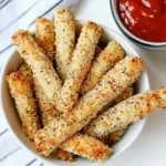 Homemade Oven-Baked Mozzarella Sticks Recipe photo
