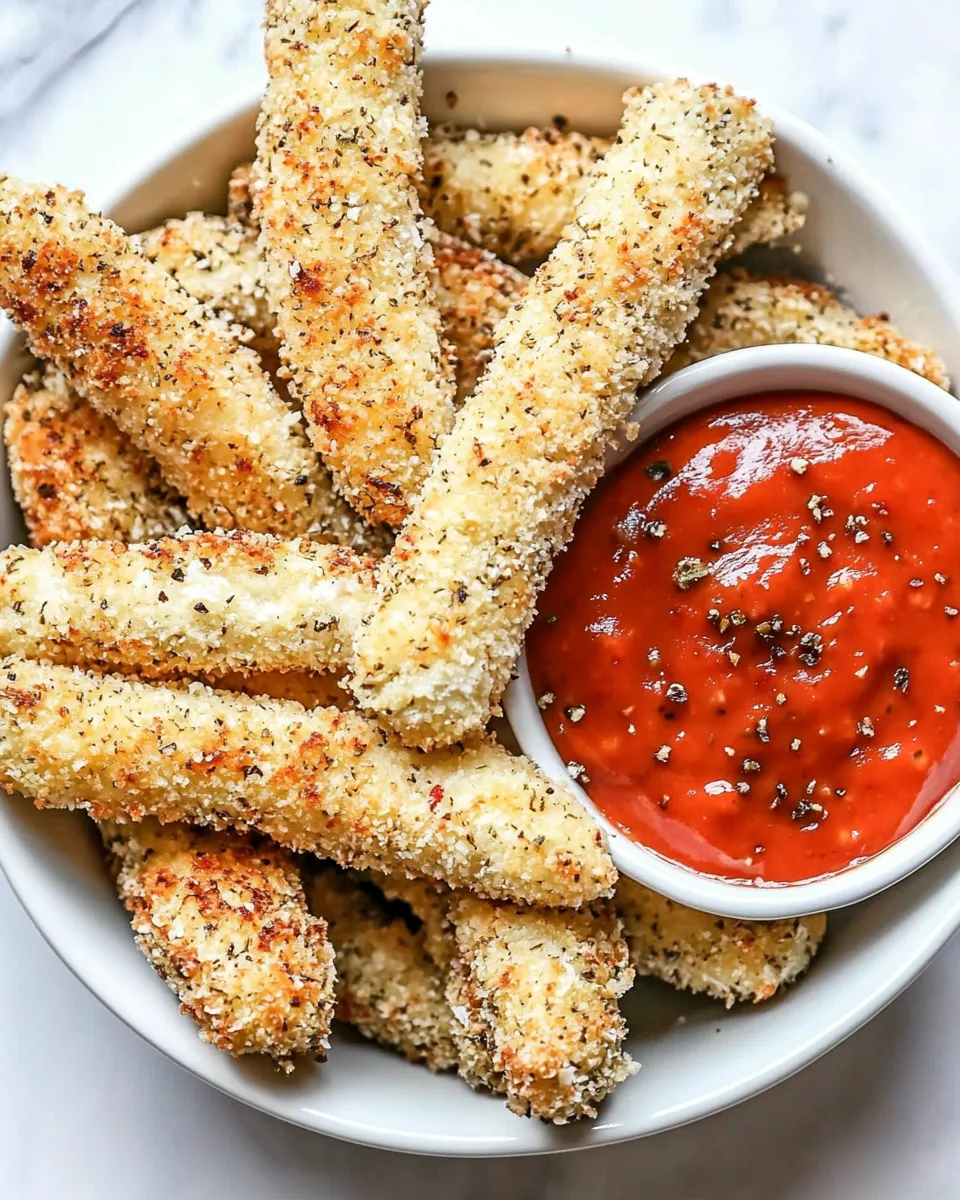 Easy Oven-Baked Mozzarella Sticks Recipe shot