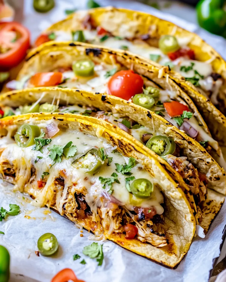 Easy Oven Baked Barbecue Chicken Pizza Tacos photo