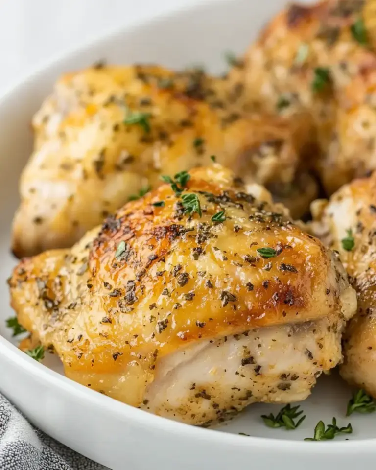 Homemade Oven Baked Ranch Chicken Thighs (With Crispy Skin!) photo