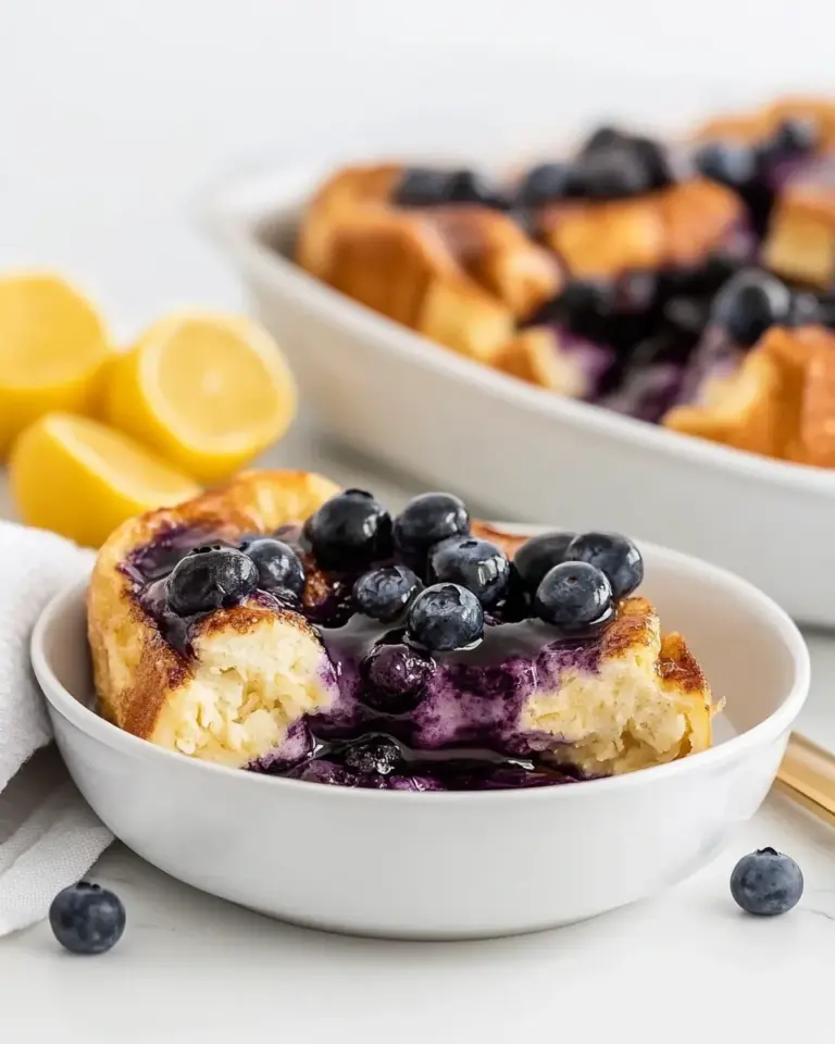 Homemade Overnight Blueberry French Toast photo