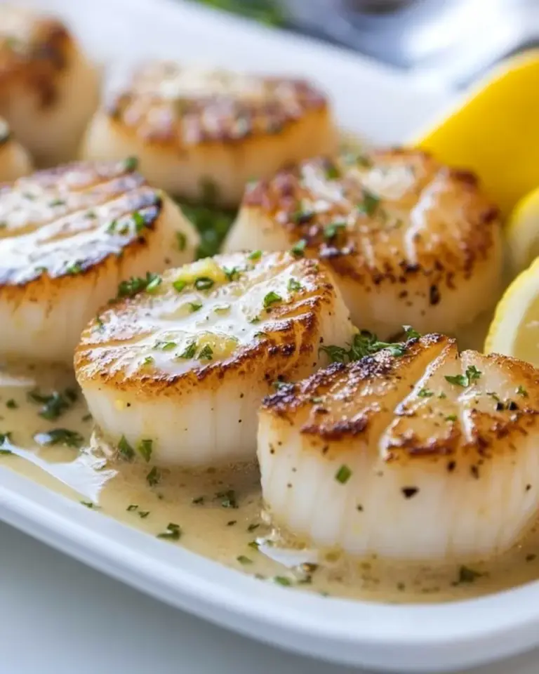 Homemade Pan-Seared Scallops with Lemon Butter photo