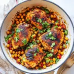 Easy Pan Seared Chicken with Harissa Chickpeas Recipe photo