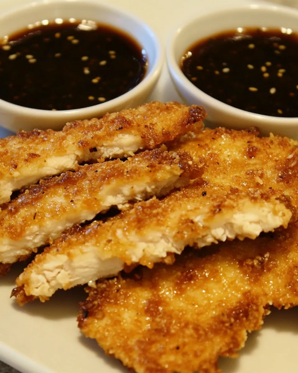Easy Panko Chicken With Apricot Dipping Sauce photo