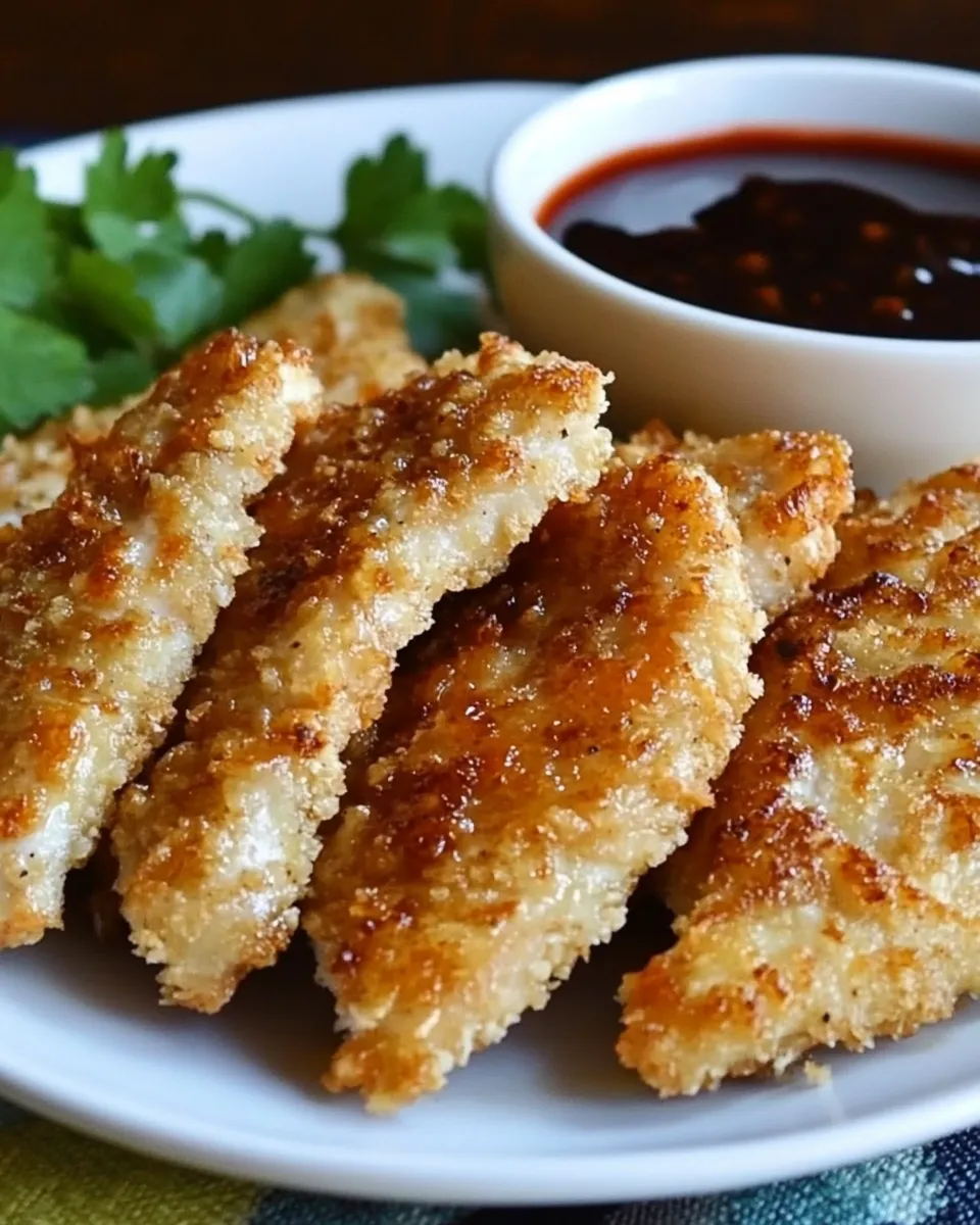 Delicious Panko Chicken With Apricot Dipping Sauce image