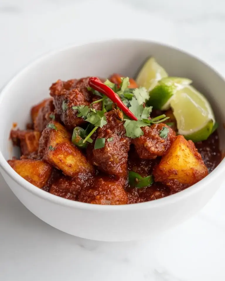 Homemade Papas Con Chile photo