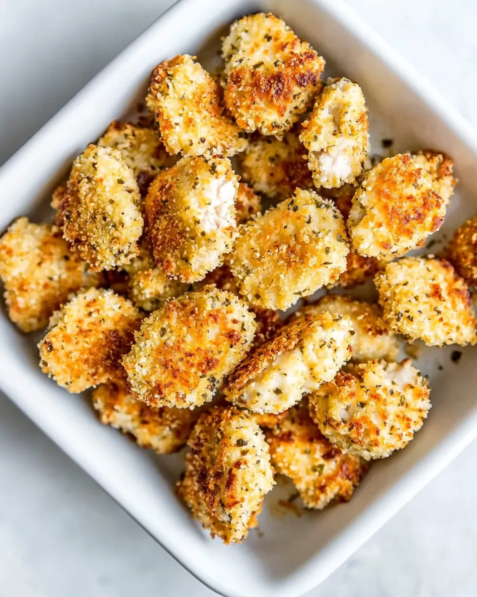 Easy Parmesan Baked Chicken Nuggets image