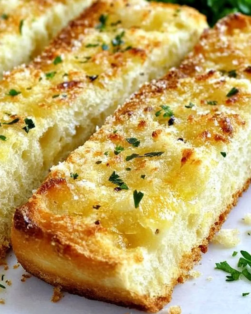 Savory Parmesan Garlic Bread shot