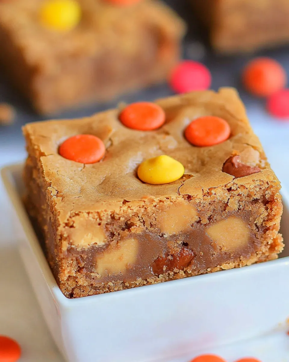 Classic Peanut Butter Blondies Recipe image