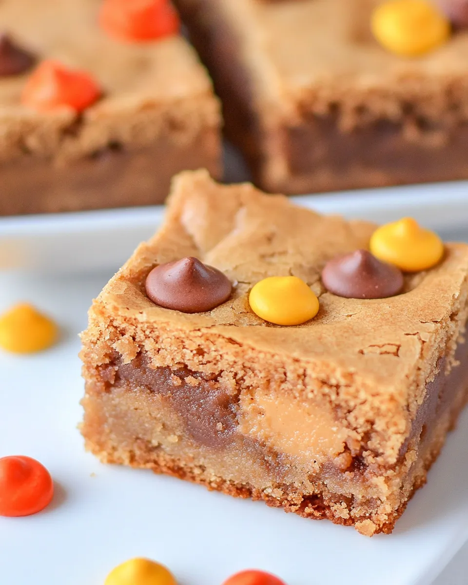 Easy Peanut Butter Blondies Recipe recipe photo
