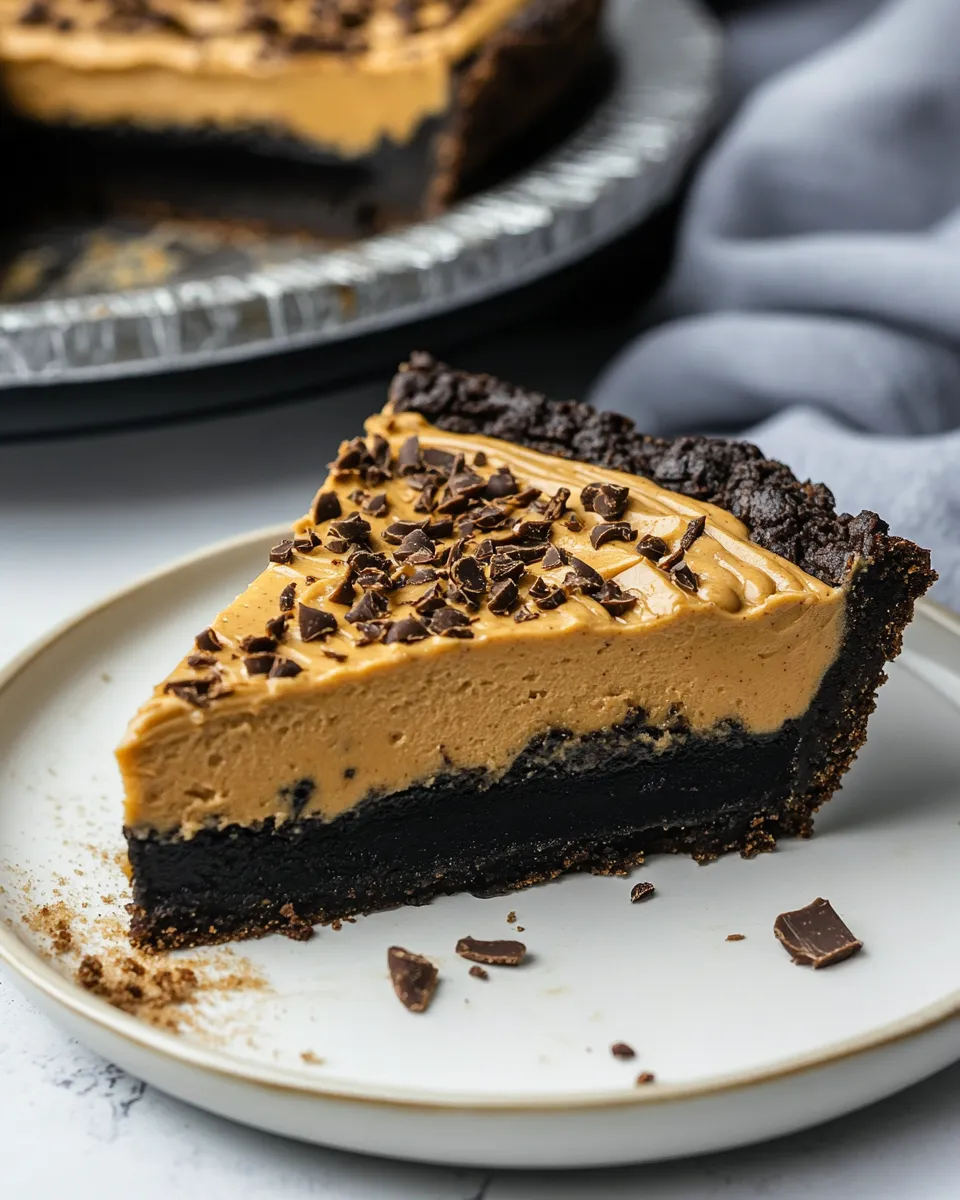 Classic Peanut Butter Brownie Pie shot