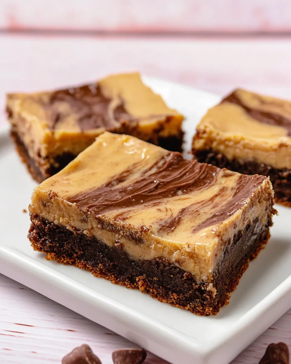 Classic Peanut Butter Cheesecake Brownie Bars recipe photo