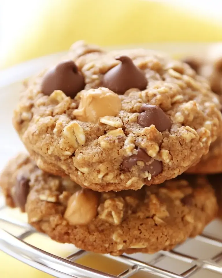 Homemade Peanut Butter Chocolate Granola Cookies Recipe photo