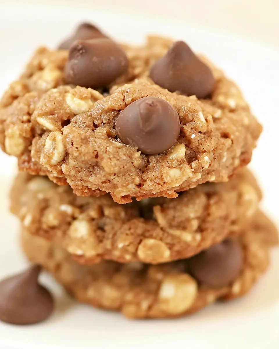 Delicious Peanut Butter Chocolate Granola Cookies Recipe image