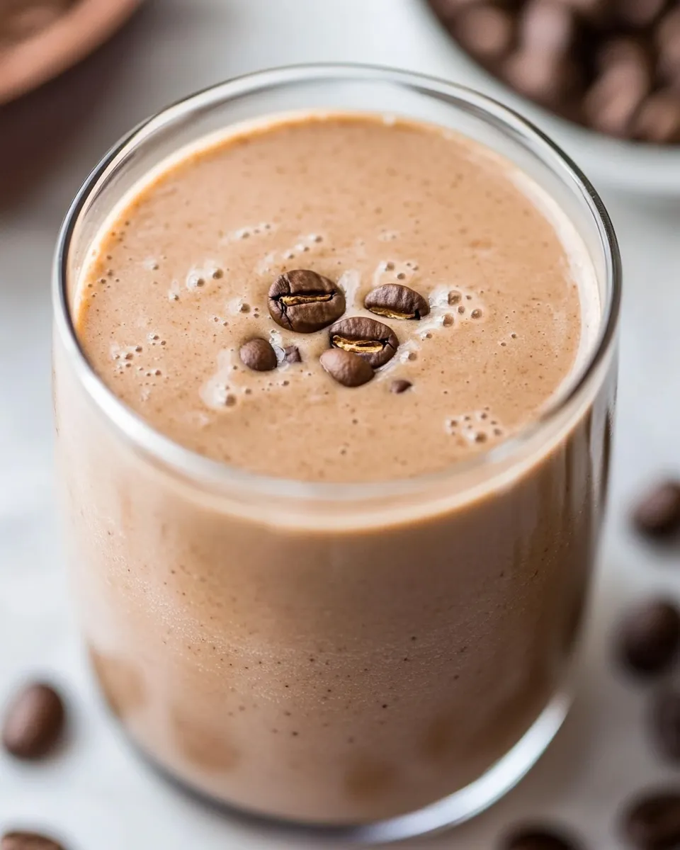 Delicious Peanut Butter Coffee Smoothie image