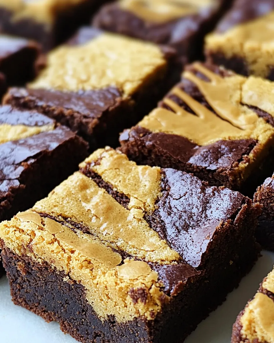 Homemade Peanut Butter Cookie Brownies photo