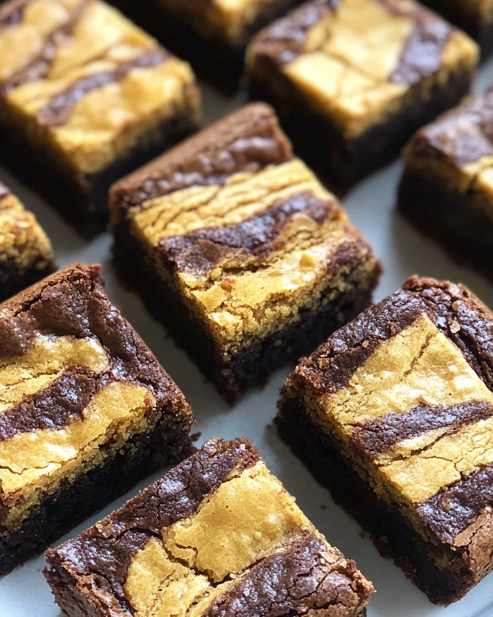 Classic Peanut Butter Cookie Brownies image