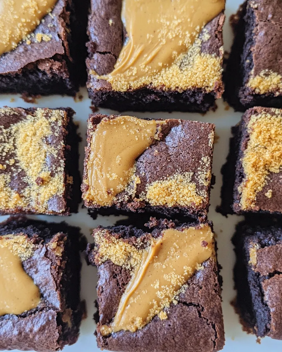 Easy Peanut Butter Cookie Brownies recipe photo