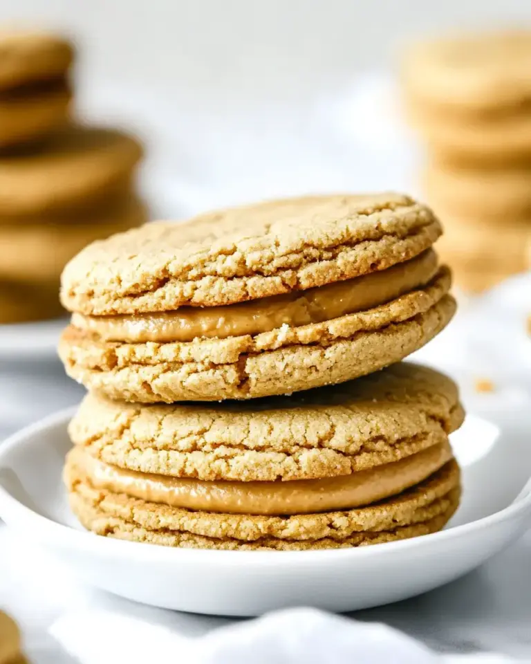 Homemade Peanut Butter Cookie Sandwiches photo