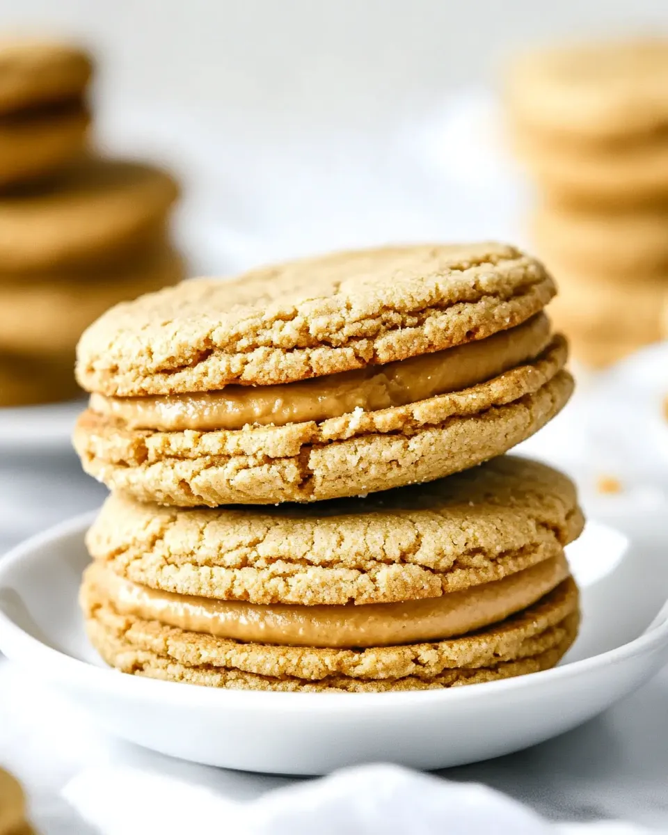Homemade Peanut Butter Cookie Sandwiches photo