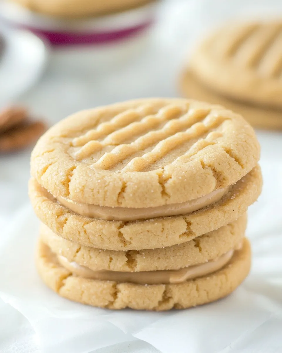 Homemade Peanut Butter Maple Cream Sandwich Cookies photo