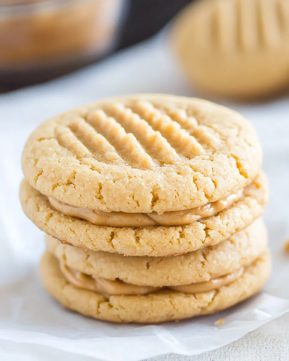 Classic Peanut Butter Maple Cream Sandwich Cookies image