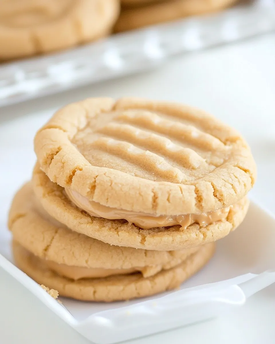 Easy Peanut Butter Maple Cream Sandwich Cookies recipe photo