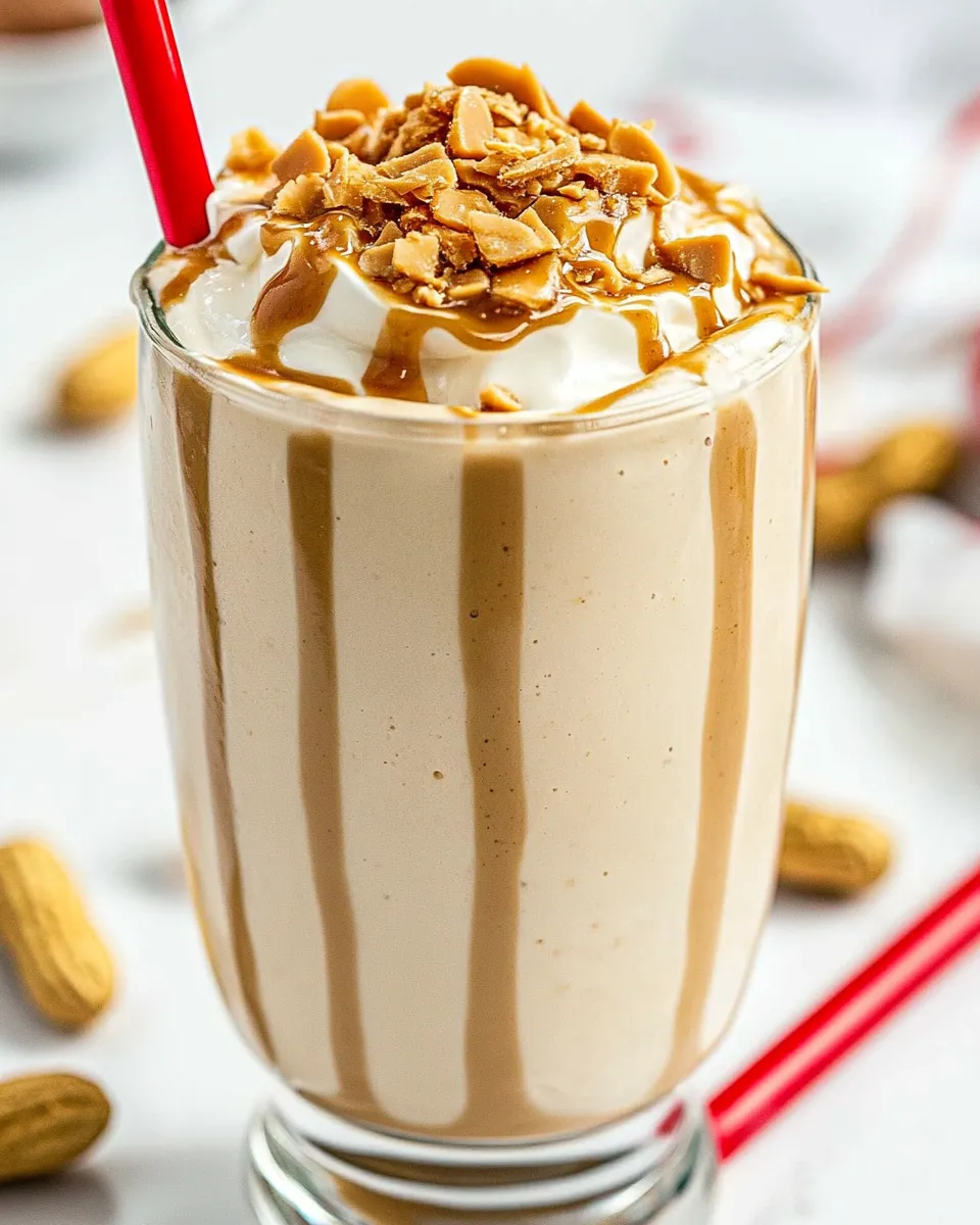 Easy Peanut Butter Milkshake recipe photo