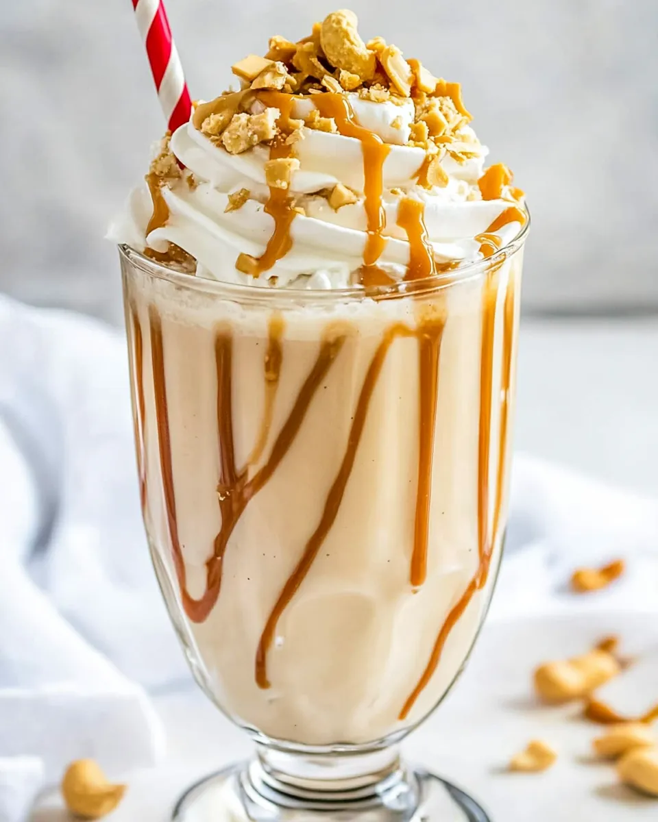 Delicious Peanut Butter Milkshake shot