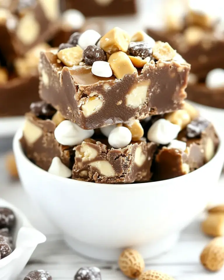 Homemade Peanut Butter Rocky Road Fudge photo
