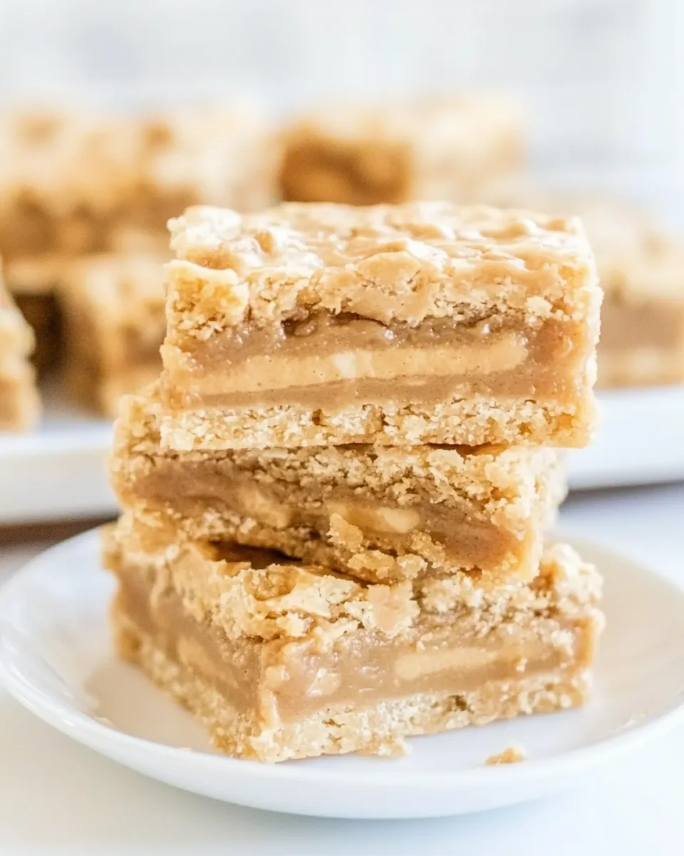 Homemade Peanut Butter Sandwich Cookie Bars photo