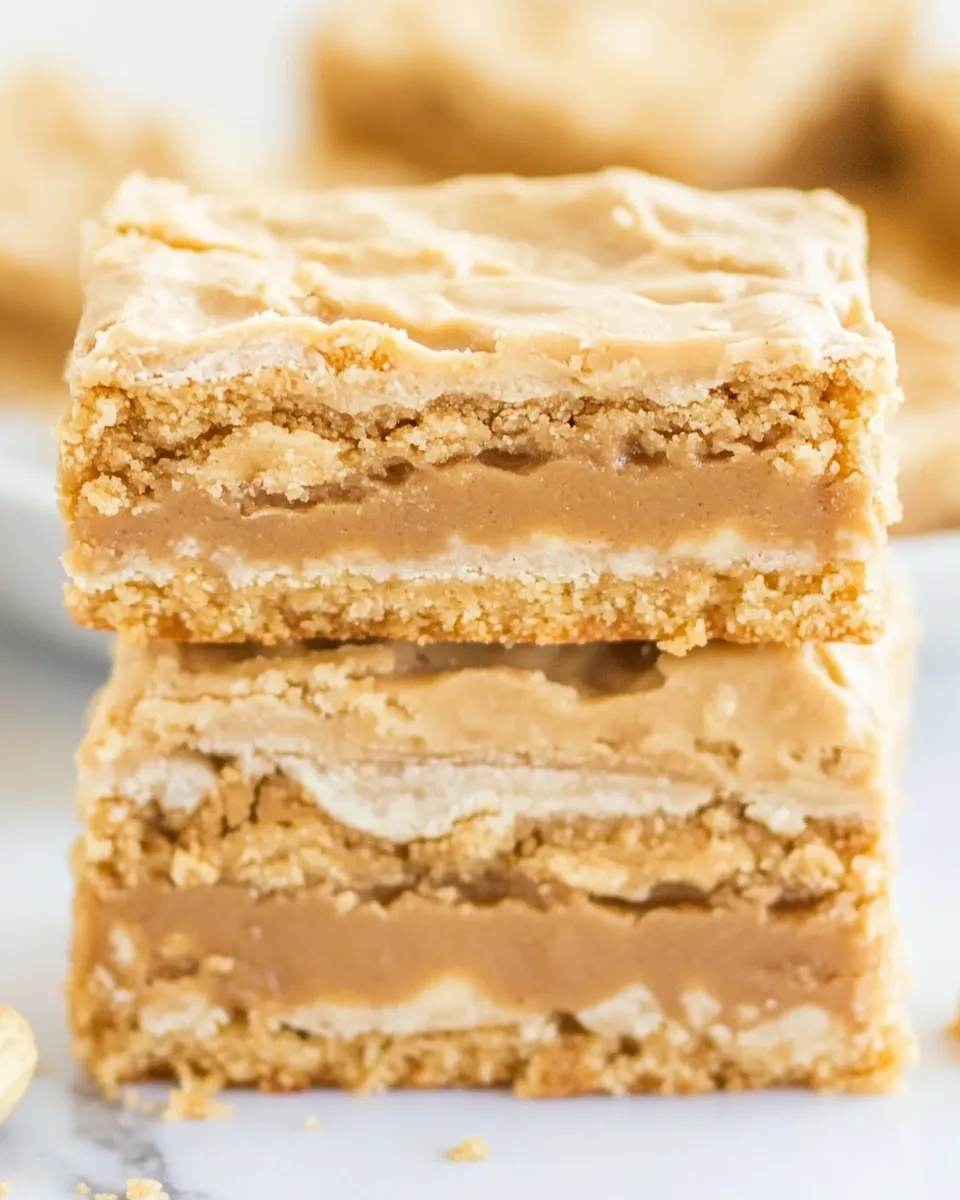 Classic Peanut Butter Sandwich Cookie Bars image