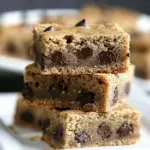 Homemade Peanut Butter Stuffed Chocolate Chip Cookie Bars photo