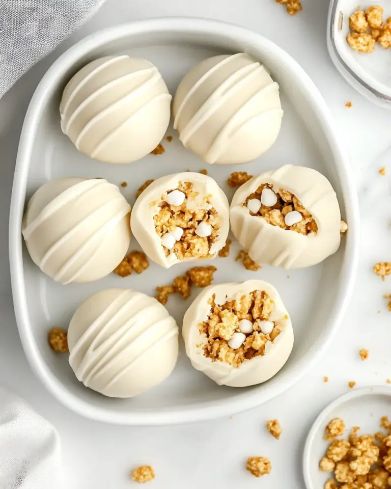 Homemade Peanut Butter Truffles with Marshmallow and Krispies photo