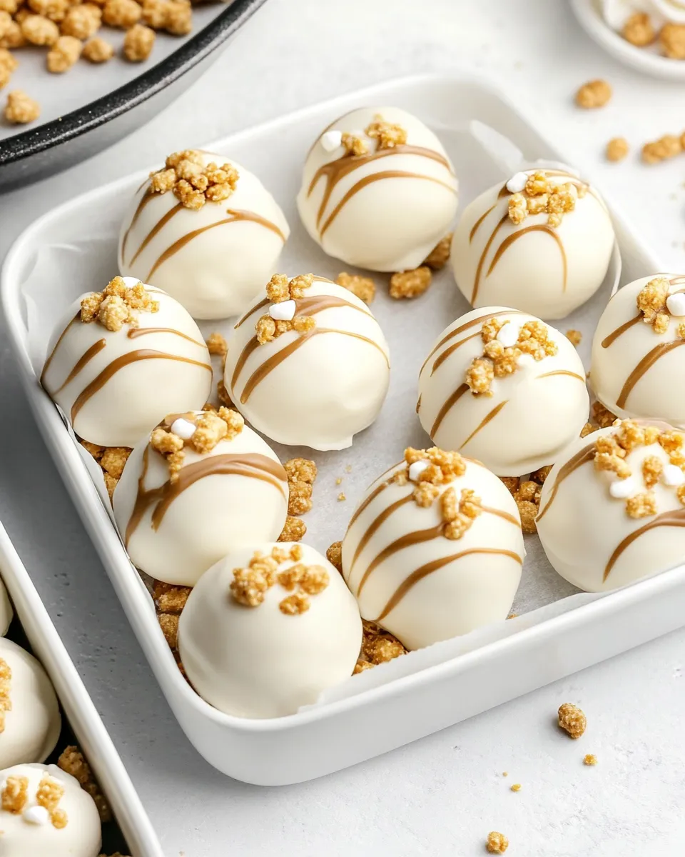 Classic Peanut Butter Truffles with Marshmallow and Krispies image