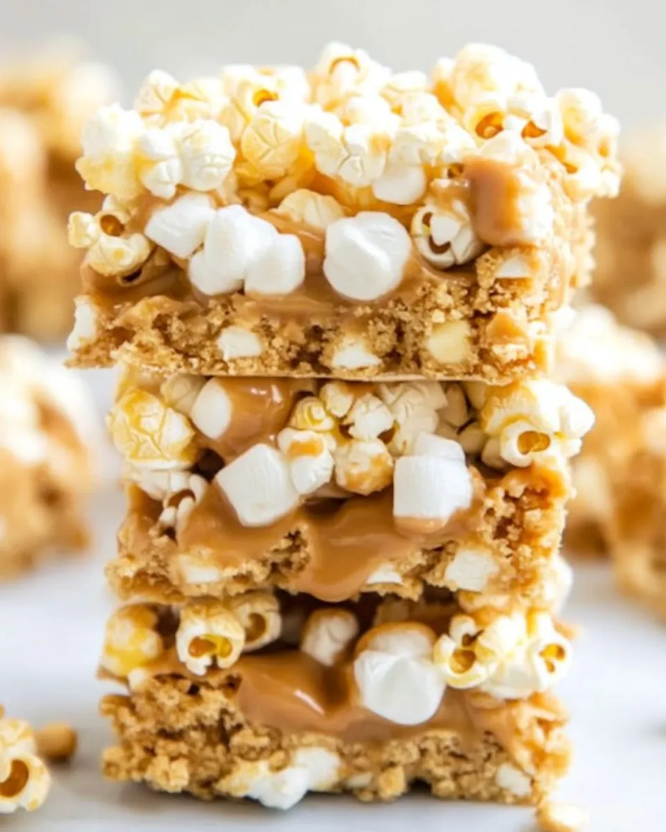 Classic Peanut Butter & Marshmallow Popcorn Bars image