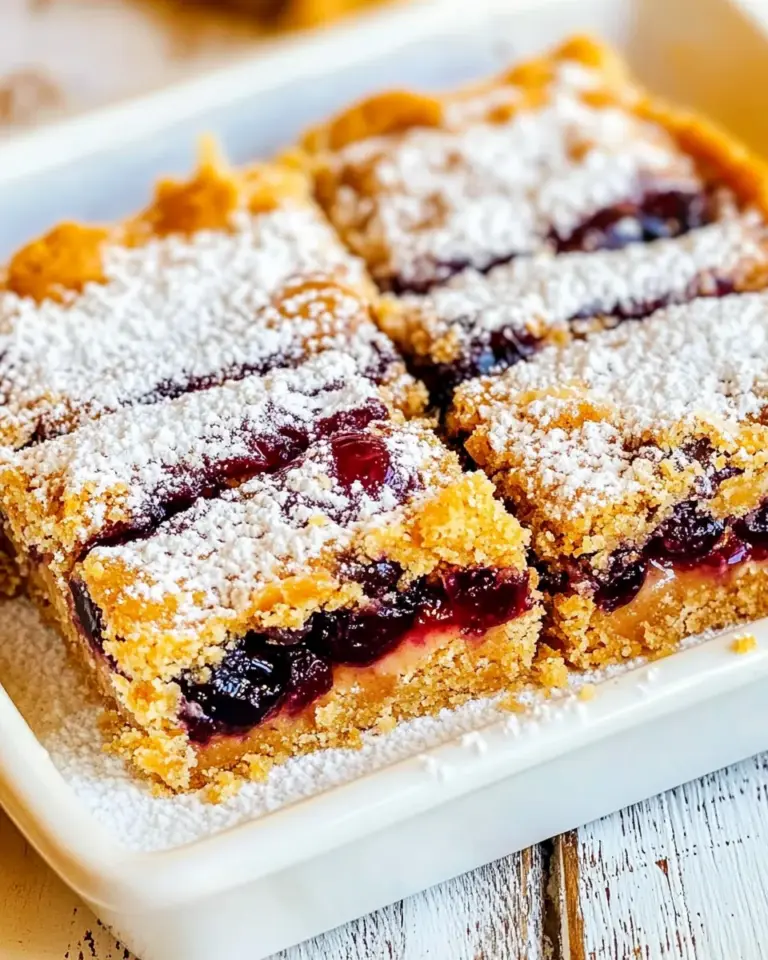 Homemade Peanut Butter and Jelly Bars photo