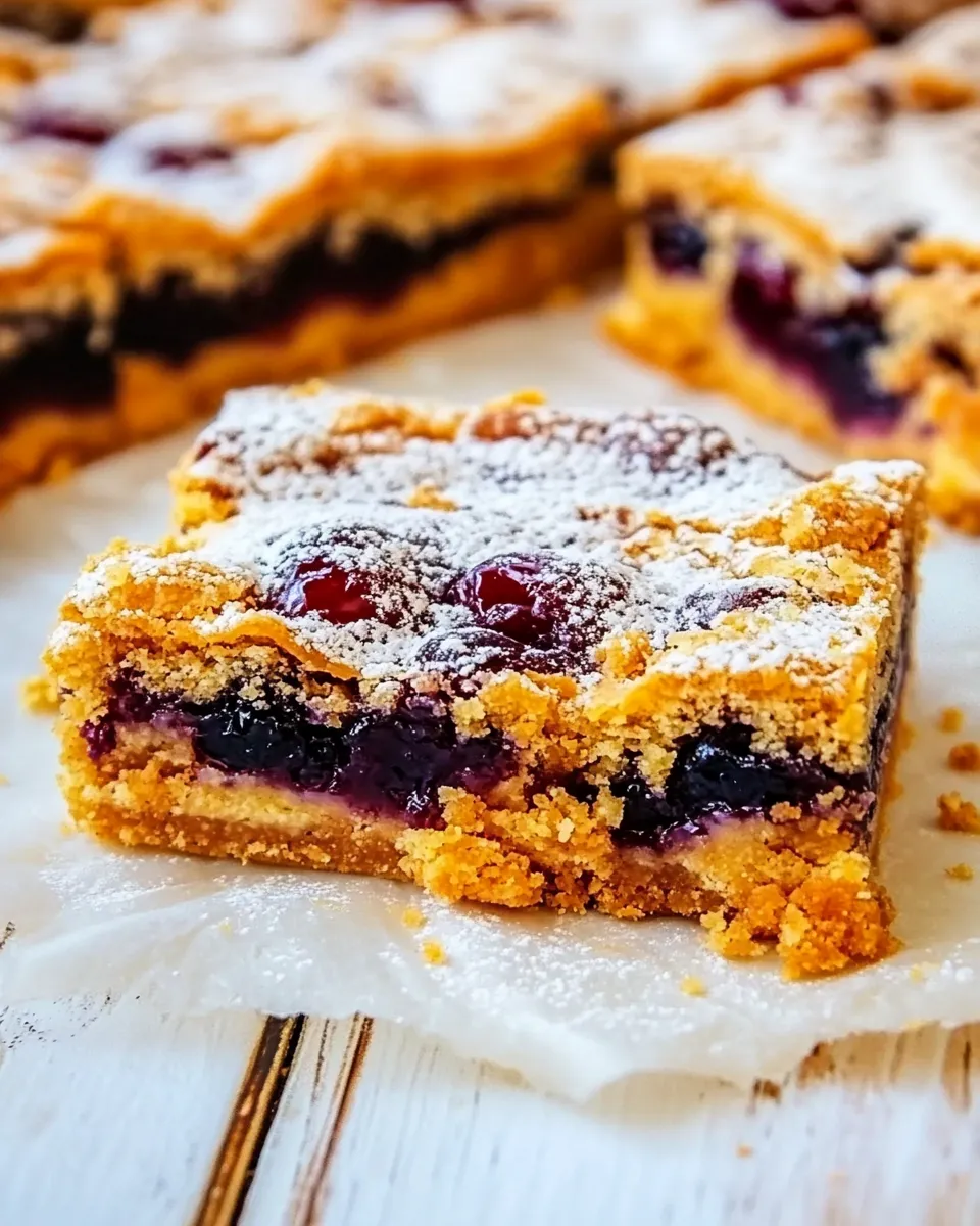 Classic Peanut Butter and Jelly Bars image