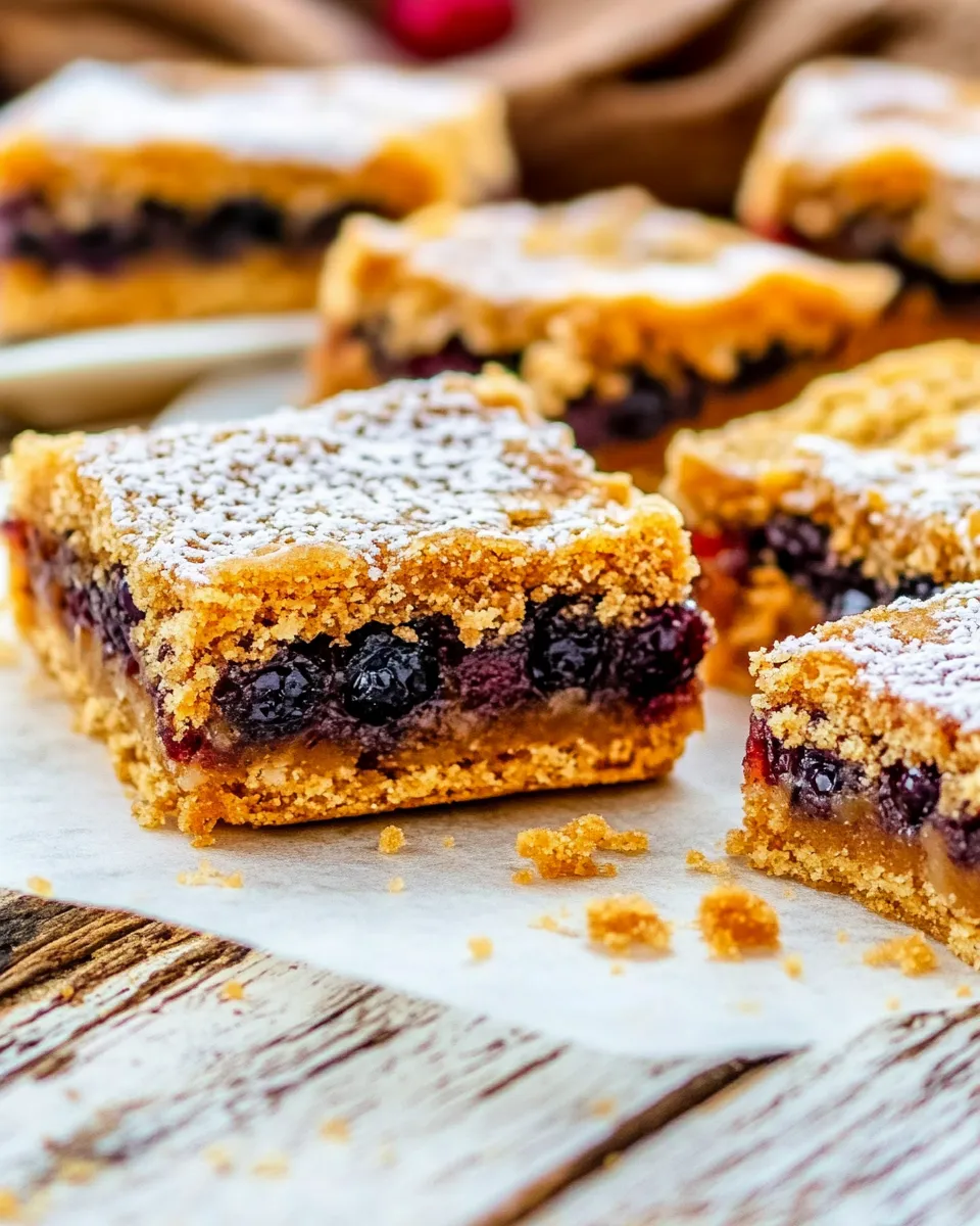Easy Peanut Butter and Jelly Bars recipe photo