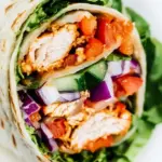 Homemade Peanut Chicken Wraps photo