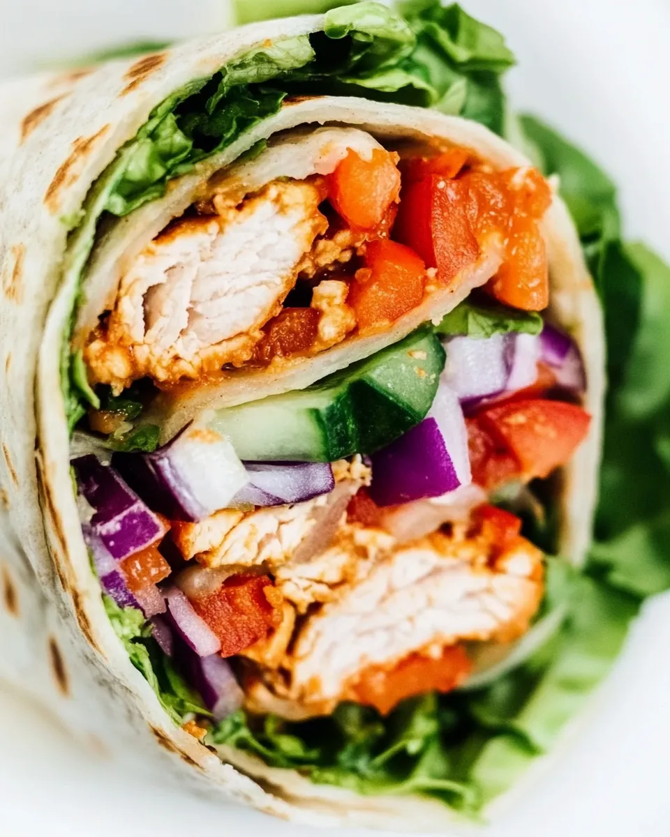 Homemade Peanut Chicken Wraps photo