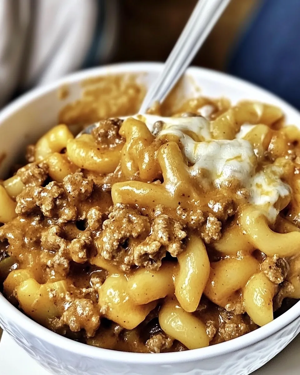 Quick Perfect Hamburger Helper Recipe from Box (Cheesy!) shot