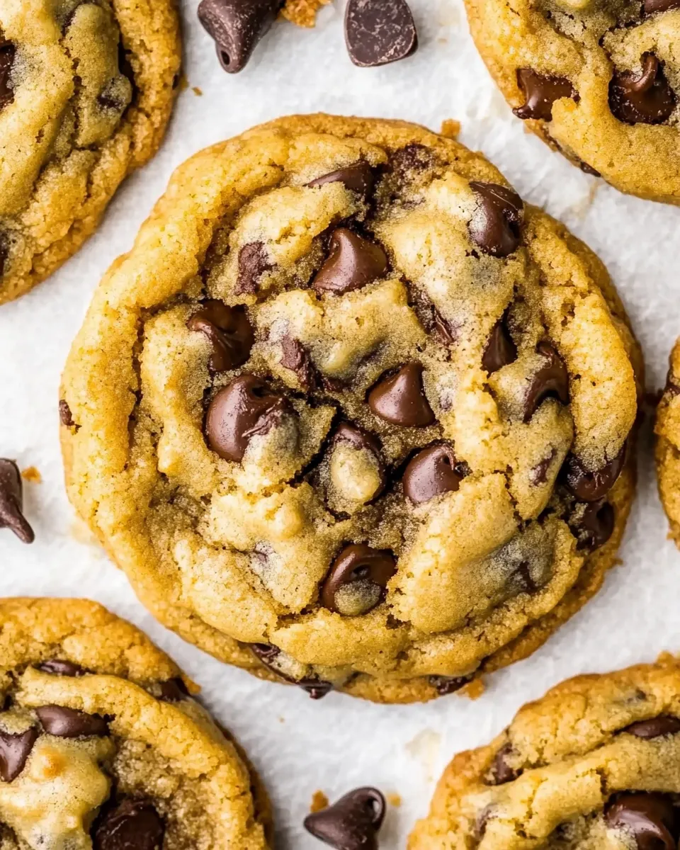 Classic Perfect Vegan Chocolate Chip Cookies food shot